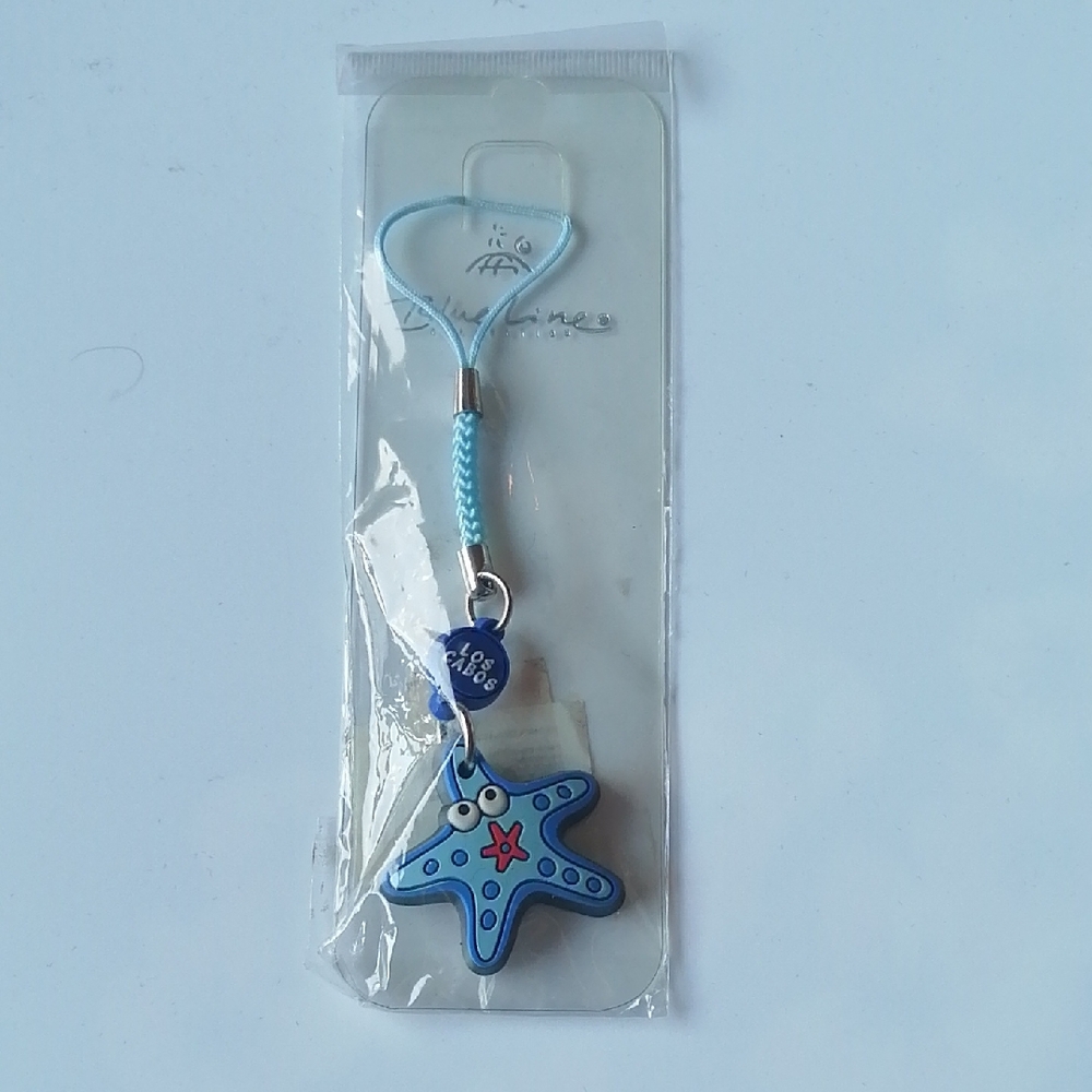 2/$20🔹Blue Starfish Mobile Cell Phone Charm Los Cabos Travel Souvenir
